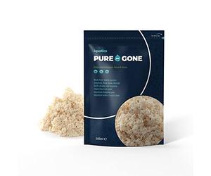 iQuatics Pure-Gone Organic Remover 250ml - Advanced Macro-Porous Polymer Filter Media for Freshwater & Marine Aquariums - Absorbs Nitrogenous Wastes, Improves Water Clarity, Rechargeable Filter Media