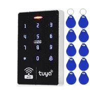 iQuickey 125KHz 13.56MHz WiFi Smart Access Controller, IP68 Waterproof RFID Keypad, Tuya APP Remote Control, Wiegand 26/34, Unlocking Records Tracking, for Home Security System