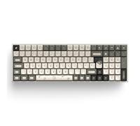 iQunix F97 Hitchhiker Wireless Mechanical Keyboard (UK Layout), Wireless 2.4GHz /Bluetooth 5.1/Wired USB-C Gaming Keyboard 101 Keys, PBT Keycaps Hot-Swappable Cherry MX Browns
