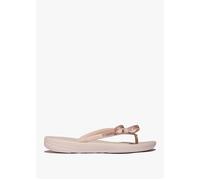Iqushion Glitz Bow Nude Rose Flip Flops - Pink Patent / 6