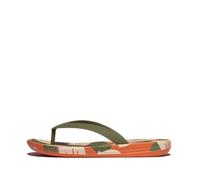 iQUSHION KIDS JUNIOR LEAF-PRINT ERG. FLIP-FLOPS