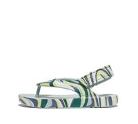 Fitflop iQUSHION Kids Toddler Swirly Ergonomic FLIP-Flops Sandal, Blue, 7 UK Child