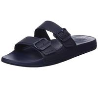Fitflop Men's Iqushion Two Bar Adjustable Slide Sandal, Midnight Navy, 9 UK