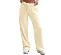 IQYU Casual trousers women's cotton sports trousers women's long running trousers plain women's trousers slim fit women's trousers straight leg running trousers classic sweatpants sweatpants