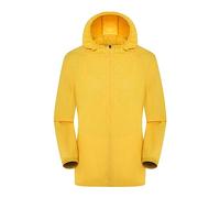 IQYU Rain Jacket Women's Lightweight Foldable Waterproof Softshell Jacket Bicycle Breathable Cycling Jacket Autumn Transition Jacket Elegant Raincoat Outdoor Jackets Functional Jacket with Hood