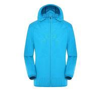 IQYU Rain Jacket Women's Lightweight Foldable Waterproof Softshell Jacket Bicycle Breathable Cycling Jacket Autumn Transition Jacket Elegant Raincoat Outdoor Jackets Functional Jacket with Hood