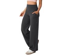 IQYU Women's Casual Trousers, Cotton, Sports Trousers, Women's Long Trousers, Stretch Jogging Bottoms, Elegant Training Trousers, Airy Running Trousers, Sweatpants, Slim Fit, Casual Trousers, Straight
