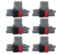 IR-40T Ink Roller Calculator Replacement Ribbon Black and Red Ink Wheel 6 Pack Compatible with For Sanyo CX5322DP/CX5512 For Seiko M42T P42T-11 Citizen CX123/CX120 and