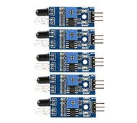 Ir Avoidance Sensor, 5pcs IR Infrared Obstacle Avoidance Sensor Module Working Voltage 3.3V to 5V Detecting Range 2~30cm for Smart Car Robot