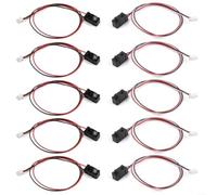 IR Break Beam Sensor Module Set, 5 mm Photoelectric Switch with LEDs for Object Detection and Counting, Compatible with and Industrial Control Applications, 5-Pack(50CM)