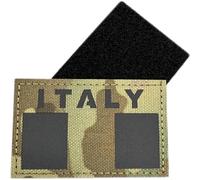 IR Identification Italy Patch with Tear | Italian Army Military Patch | Infrared Reflective Tactical Camouflage 8 x 5 cm