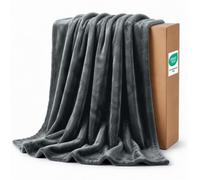IR Imperial Rooms Fleece Blanket Large Throw - Dark Grey, Queen 200X240 Cm