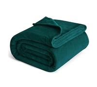 IR Imperial Rooms Fleece Blanket Throws for Sofas - Soft Fluffy 400 GSM Silk Touch Warm Blankets for Bed and Couch Bed Throw for Bedroom, Travel (Emerald, Throw/Single (130X150CM))
