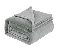 IR Imperial Rooms Fleece Blanket Throws for Sofas - Soft Fluffy 400 GSM Silk Touch Warm Blankets for Bed and Couch Bed Throw for Bedroom, Travel (Silver Grey, Twin/Double (150X200CM))