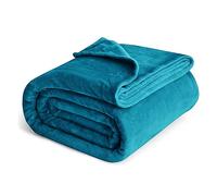 IR Imperial Rooms Fleece Blanket Throws for Sofas - Soft Fluffy 400 GSM Silk Touch Warm Blankets for Bed and Couch Bed Throw for Bedroom, Travel (Teal, Twin/Double (150X200CM))