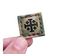 IR Multicam 1x1 Jerusalem Order Holy Sepulchre Cross Cat Eye Patch American Revolution Morale Tactical