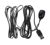 Ir Remote Control Extender Cable with 3.5mm Plug and LED Indicator | USB Powered Design, Plastic Build, Extends Signal Range, for Projector and Media Streamer Box Use