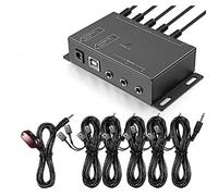 IR Repeater System Hidden IR Transmitter Receiver Kit One Drag Ten Universal Remote Control Extender Set (1 Receiver 10 Emitter)