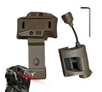 IR Strobe Light, Rail Mount Flashlight, LED Signal Light with Flexible Rod, IR Survival Light Signal with Mounting System, Helmet Accessories for Survival