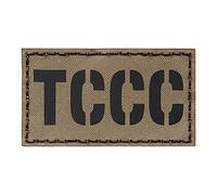 IR Tan TCCC Tactical Combat Casualty Care TC3 MEDEVAC CASEVAC Dustoff 2x3.5 Hook-and-Loop Patch