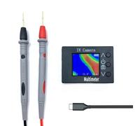 IR Thermal Imaging Multimeter, 32x24 Camera with 8Hz Refresh Rate and -40°C to 300°C Range, 2-in-1 Digital Tester for Voltage Resistance Diode Continuity