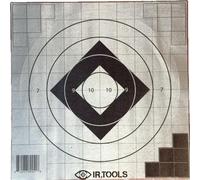 IR.Tools Thermal Bullseye Target Decal with Repair Pasters, 3 Pack, Precision Shooting Training Kit, Passive Range Target