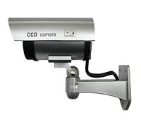 IR1100 Outdoor Brown Security Camera Camera CCTV Dummy With Flashing LED with Screws