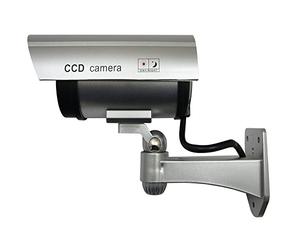 IR1100 Outdoor Brown Security Camera Camera CCTV Dummy With Flashing LED with Screws