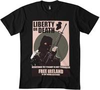 IRA Liberty or Death Mens T-Shirt DMN2 Black Size L