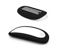 IRAINSUN Mouse Silicone Case, for Apple Magic Mouse 1&2, Drop Proof, Dust Proof, Ultra Thin Cover (Black)