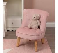 iramel velvet kids bedroom chairs in pink