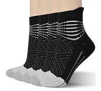 IRAMY Compression Ankle Support Running Socks for Women Men Coolmax Wicking Athletic Cushioned Plantar Fasciitis Socks