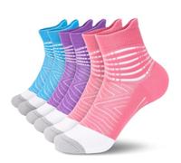 IRAMY Kompressionsstrümpfe Damen Herren Knöchelstütze Laufsocken Kompressionssocken Coolmax Wicklung Kompressionss Sneaker Sportsocken Gepolsterte Plantar Fasciitis Socken