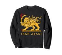 IRAN AZADI, Iranian Flag. Large Lion Sword Sun, Support Iran Sweatshirt