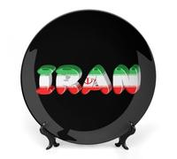 Iran Bone China Decorative Plate Ceramic Wall Dinner Plates with Display Stand for Home Kitchen Decor 6inch