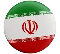 Iran Brooch Pins Iranians Map Flag Badges National Emblem National Flower Brooches Badges Lapel Pins Round Vintage Metal Badges