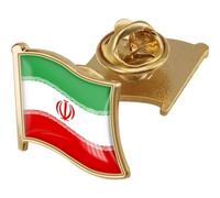 Iran Coat of Arms Iranians Flag Brooch Pins National Emblem Brooch Badges Lapel Pins for Hat Clothes Backpack