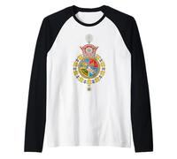 Iran Crown Prince Royal Coat of Arms Persian Imperial Crest Raglan Baseball Tee