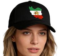 Iran Flag Hat | Lion Sun Pattern Breathable Headwear - Ancient Lion Sun Pattern Baseball Hat - for Men Women Adult Youth Dad Family Mother Grandparent