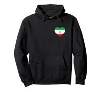 Iran Flag Heart Pocket Style Persian Pride Art Pullover Hoodie