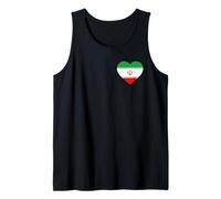 Iran Flag Heart Pocket Style Persian Pride Art Tank Top