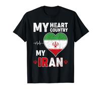 Iran Flag Iranian Flag My Heart My Country My Iran T-Shirt