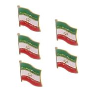 Iran Flag Lapel Pin with Sturdy Metal Alloy Base and Epoxy Coating for Formal Attire and Diplomatic Event Wholesale Flag Pins