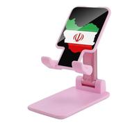 Iran Flag Map Portable Phone Stand Lightweight Printed Smartphone Holder Foldable Compact Desk Stands