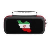 Iran Flag Map Printed Portable Carrying Storage Case Compatible with Switch 20 Games Card Slots
