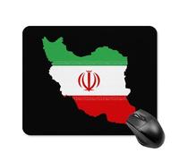 Iran Flag Map Printed Square Gaming Mouse Mat Soft Non-Slip Computer Game Mice Pad for Home Office Laptops