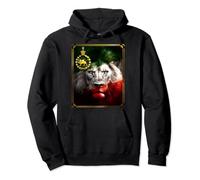 Iran flag on lion head with a golden lion Pahlavi Pullover Hoodie