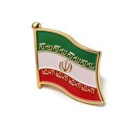 Iran Flag Pin Metal Lapel Iranian Brooch Small Flag Pins Bulk Set Badge Souvenir Accessories, L, Zinc, no gemstone