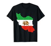Iran, Free Iran, Flag, Lion, Pahlavi, Shah, King, Rezashah Value Graphic T-Shirt, Men, Black, L