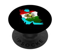 Iran Gilaki Co Iran Pahlavi Flag with The Golden Lion Sun an PopSockets Swappable PopGrip